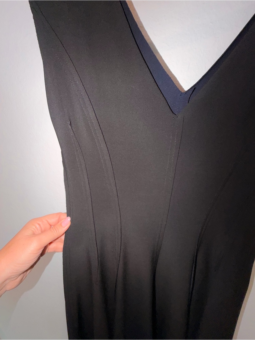 Norma Kamali Black Midi A-Line Dress convertible black/blue - Picture 10 of 11